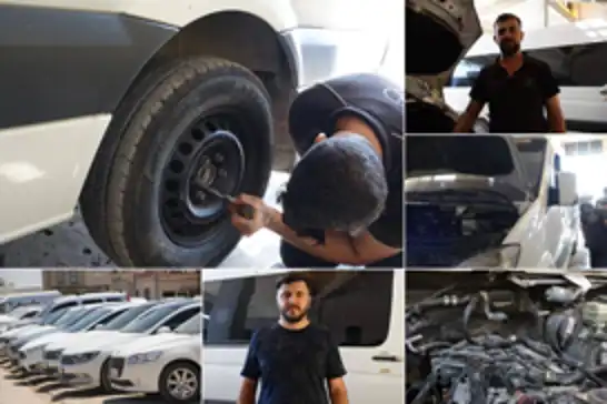 Mardin’de kavurucu sıcaklar araçları da vurdu: Hararet ve bozuk yollar sürücüleri sanayiye mahkum etti