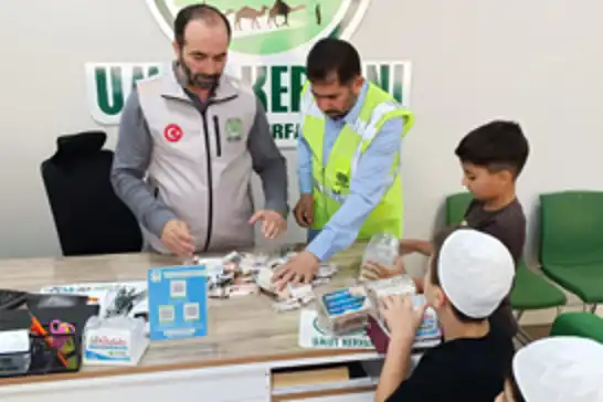Çocuklardan Gazze Şifa Hastanesi'ne kumbaralı destek