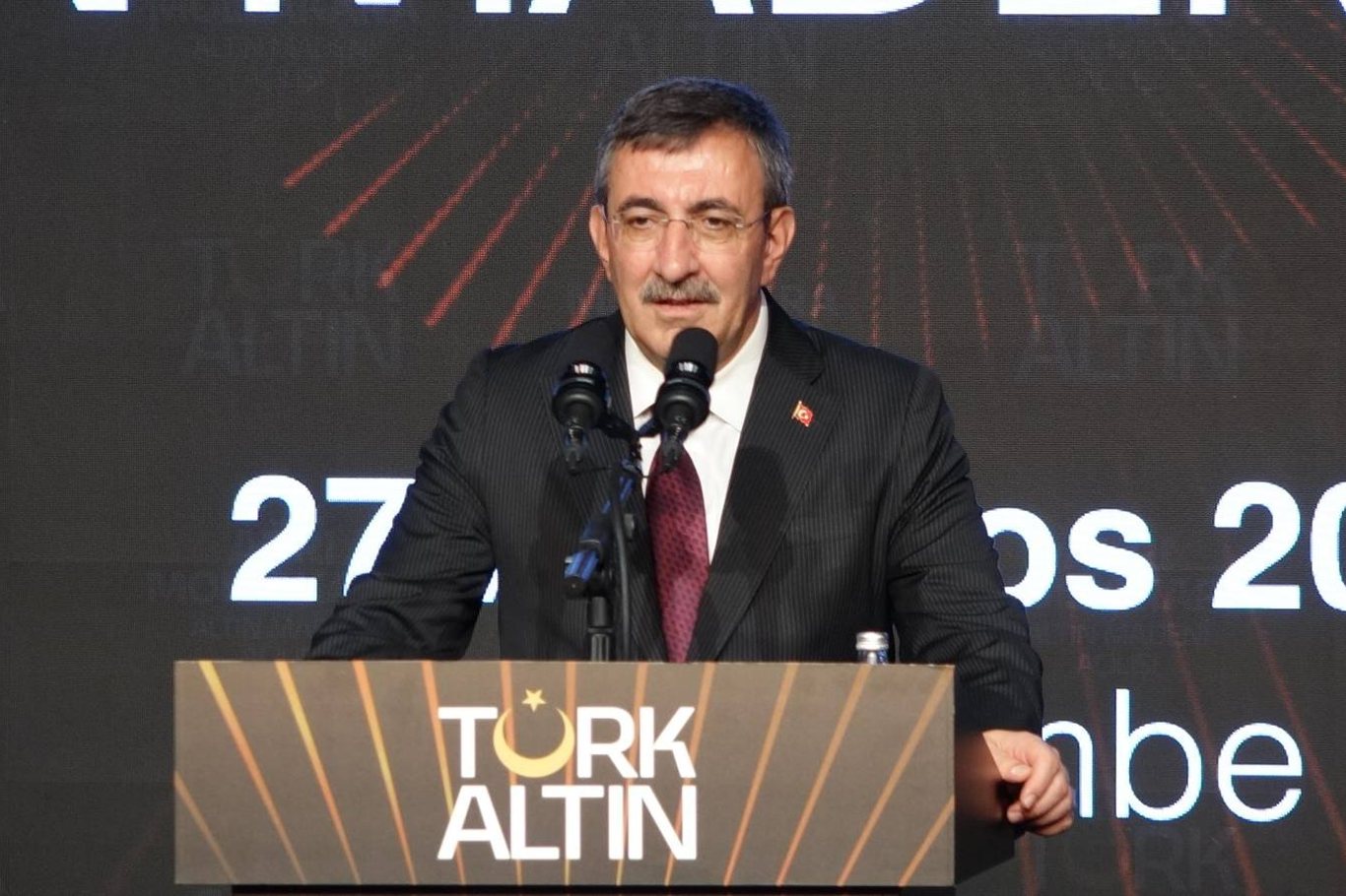 Cumhurbaşkanı Yardımcısı Cevdet Yılmaz, Ağrı'da Mollakara Madeni'nin açılış törenine katıldı.