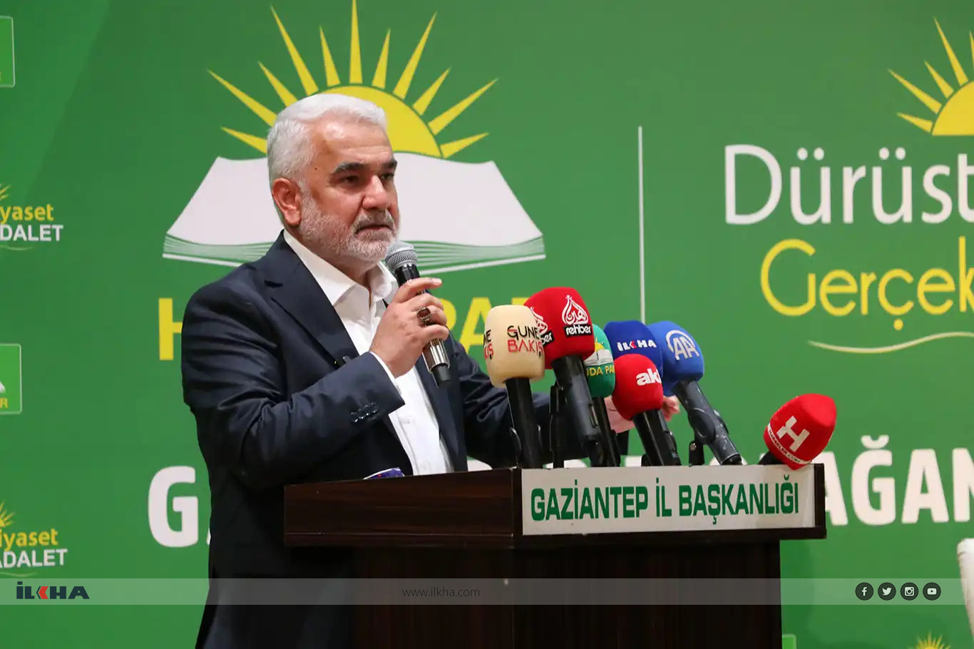 HÜDA PAR leader reaffirms commitment to justice at Gaziantep congress