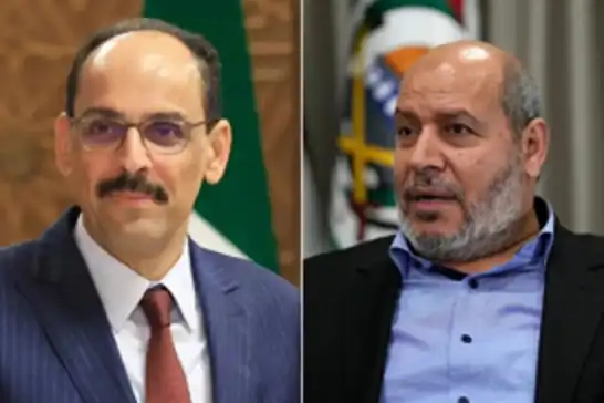 MİT Başkanı Kalın, HAMAS Siyasi Büro Başkanı Hayye ile görüştü