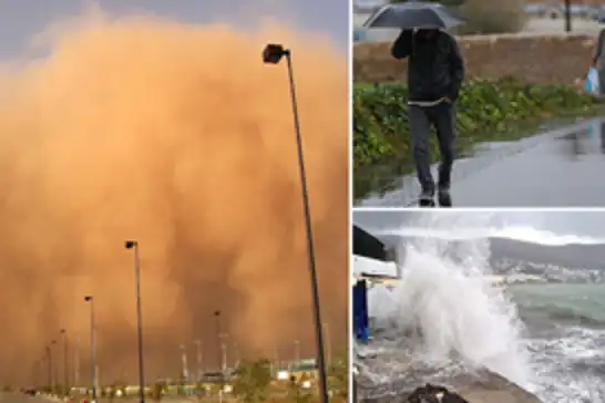 Meteoroloji'den kuvvetli yağış, fırtına ve toz taşınımı uyarısı