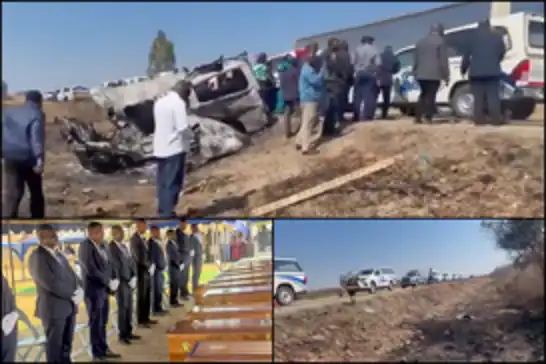 27 dead after church minibus collides with truck in Zimbabwe