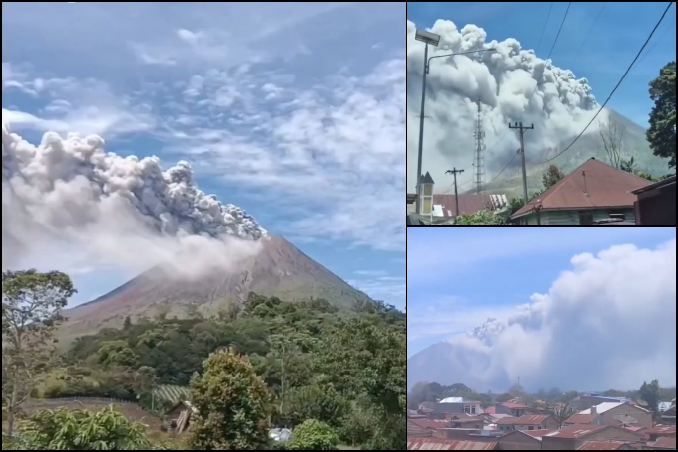 Sinabung volcano on Indonesia’s Sumatra island erupts, spewing ash 3,500 meters into sky