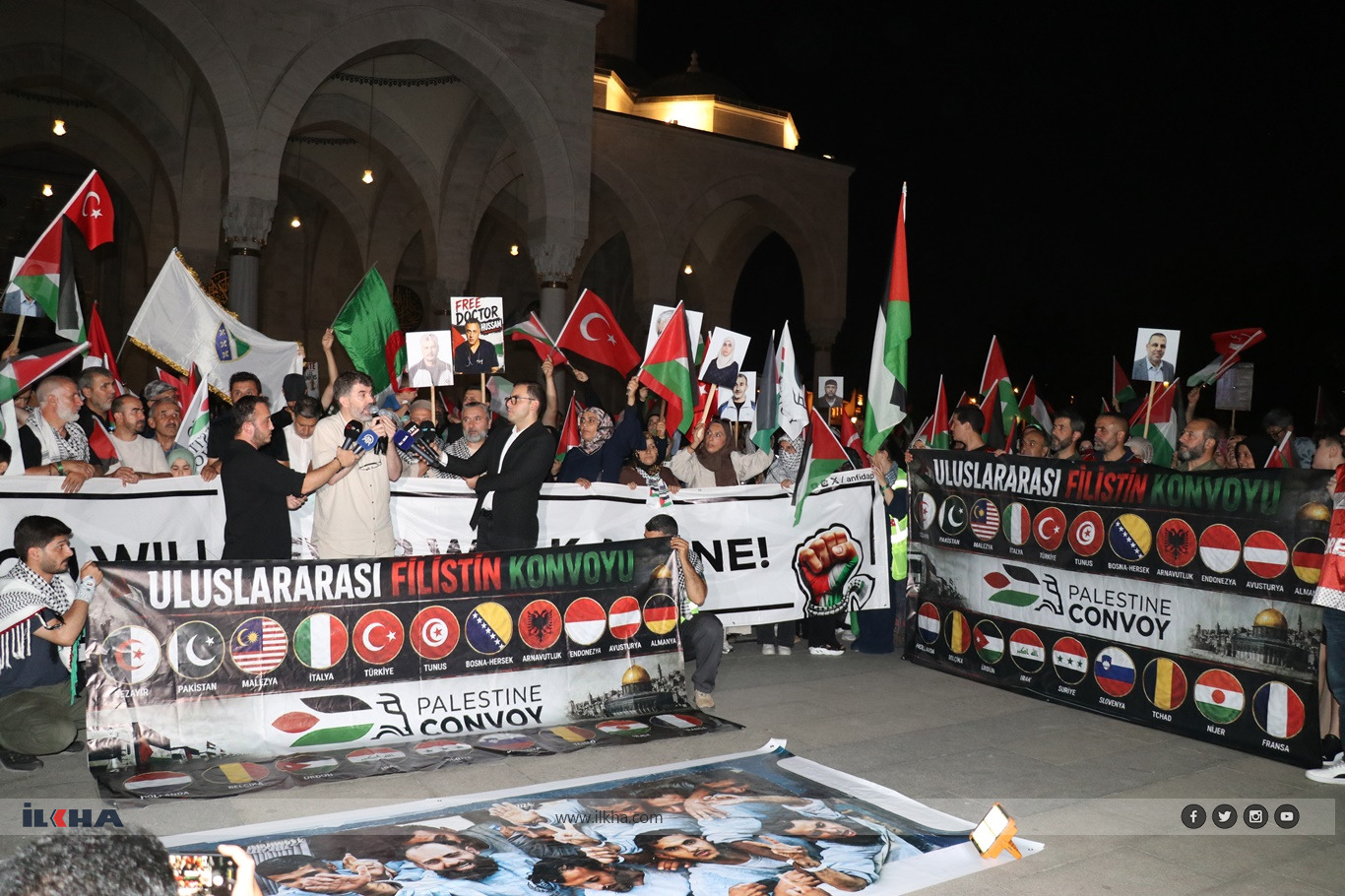 Hundreds welcome Palestine Convoy for Gaza solidarity in Ankara