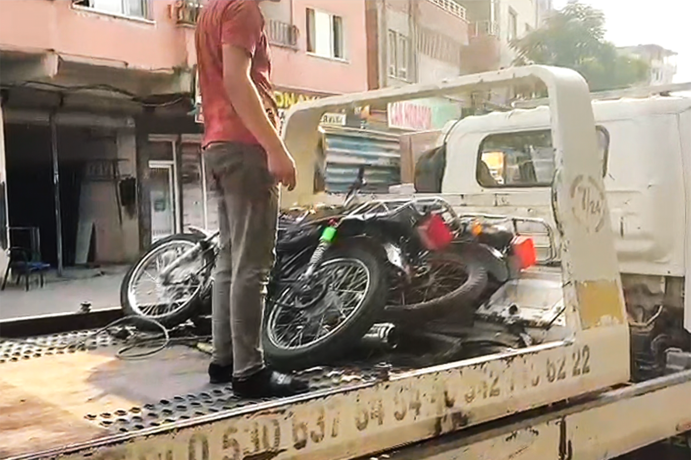 Yediemin otoparkından motosiklet çalan çocuk tutuklandı