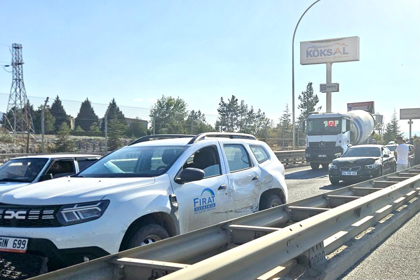 Malatya'da zincirleme kaza: 1 yaralı