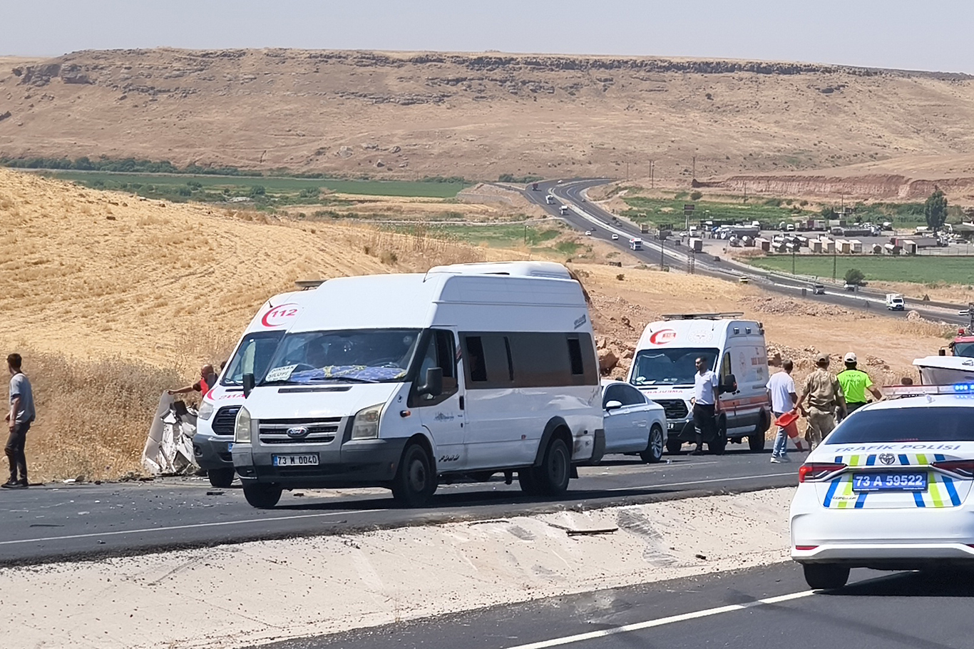 CİZRE-SİLOPİ KARAYOLUNDA KAZA: 5 YARALI