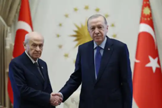 Cumhurbaşkanı Erdoğan MHP Genel Başkanı Bahçeli'yi kabul etti