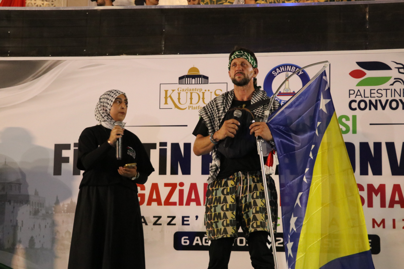 Bosna Hersek'ten katılan aktivist Emir Mekhic