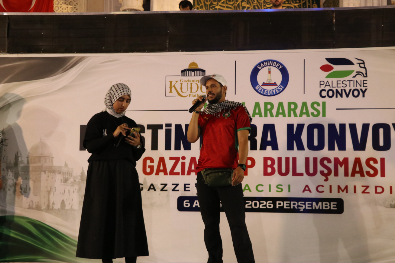 Fas'tan katılan aktivist Yound Habchi