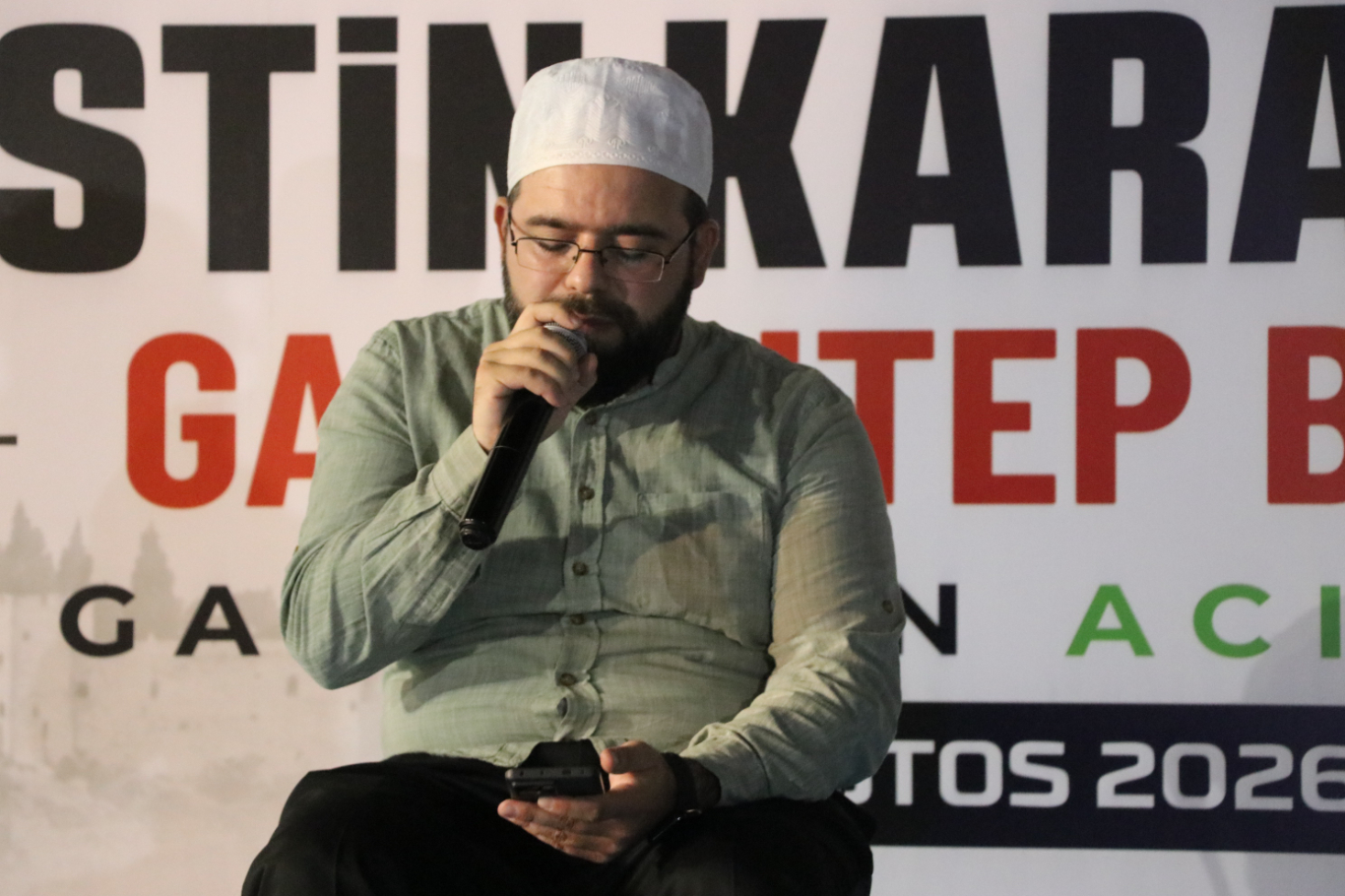 Uluslararası Filistin Vicdan Konvoyu Gaziantep'te mitingle karşılandı
