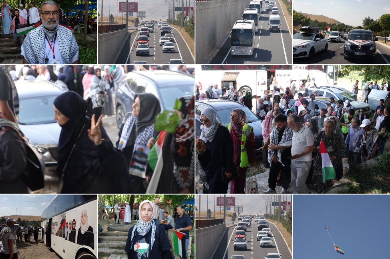 Gazze’ye umut olacak Uluslararası Filistin Konvoyu, Mardin’de coşkuyla karşılandı