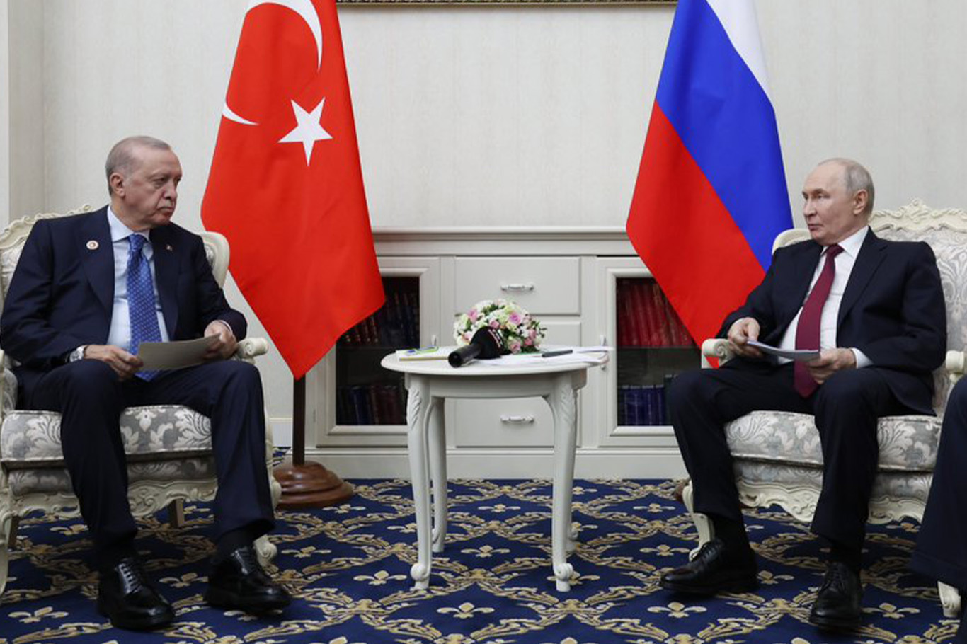 أردوغان يلتقي بوتين في بشكيك لبحث التطورات الإقليمية والتعاون الثنائي