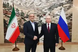 پزشکیان و پوتین در بیشکک دیدار کردند