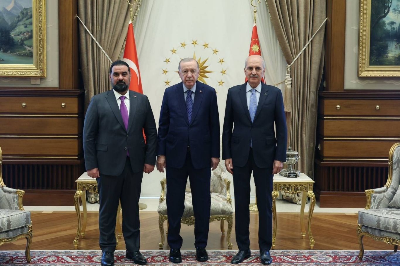 سەرۆک کۆماری تورکیا پێشوازی دەکات لە سەرۆکی پەرلەمانی عێراق