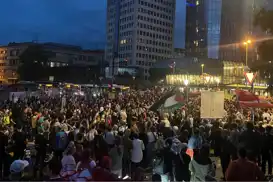 اسلوونیایی‌ها در اعتراض به افتتاح سفارت رژیم اشغالگر در کشورشان تظاهرات کردند