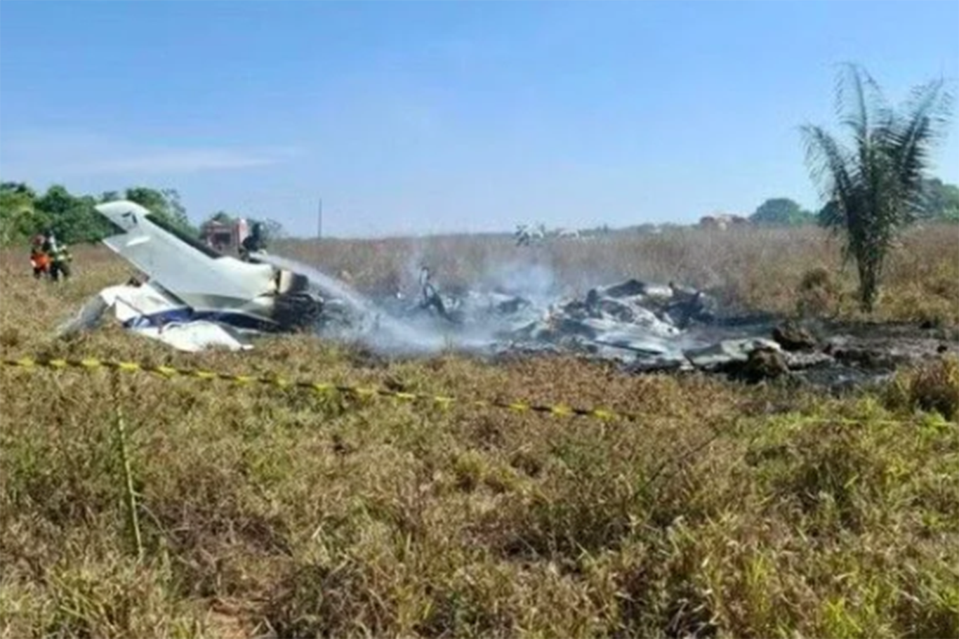 Three killed as small plane crashes in central Brazil