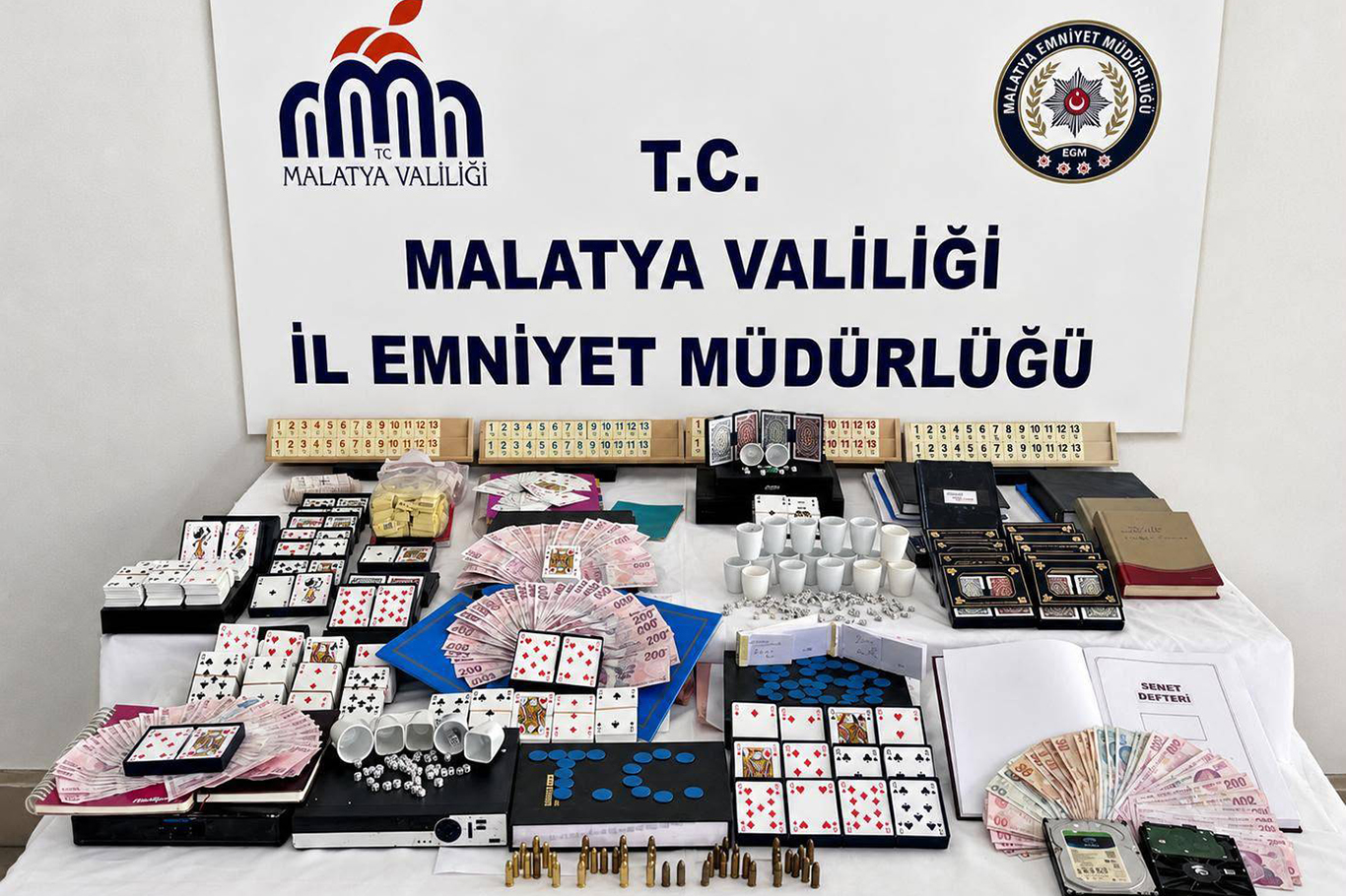 Malatya'da kumar operasyonu: 12 şüpheli yakalandı