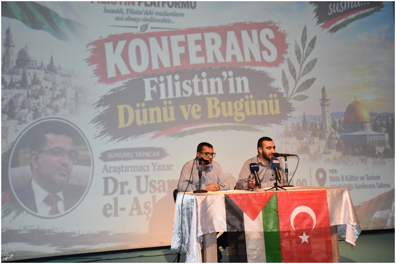 Bitlis’te katılımcıları gözyaşına boğan Filistin konferansı