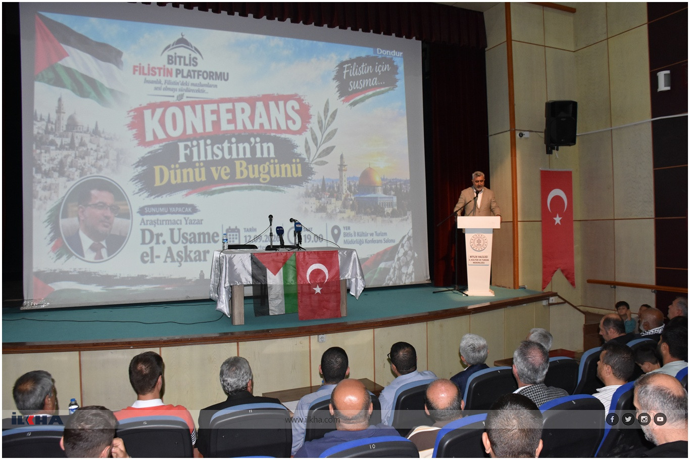 Palestinian writer highlights Gaza’s steadfastness at Bitlis conference