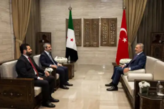 Bakan Fidan'dan Şeybani ve Hattab ile üçlü görüşme
