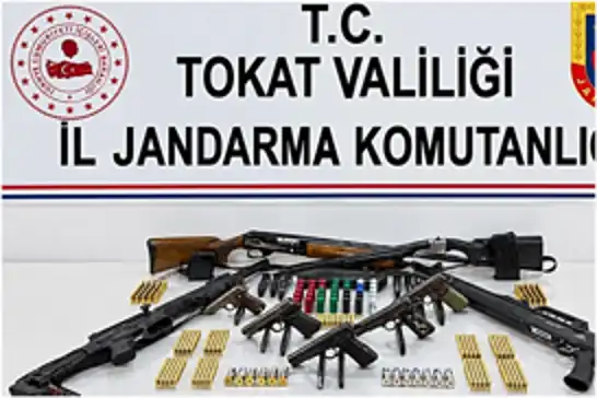 Tokat’ta silah kaçakçılığı operasyonunda 5 şüpheli yakalandı