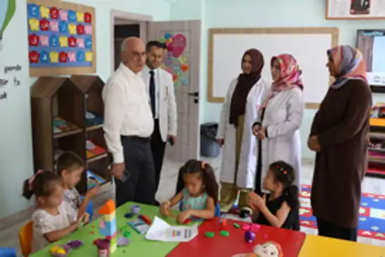 İl Müftüsü Topal'dan 4-6 yaş Kur'an kursuna ziyaret
