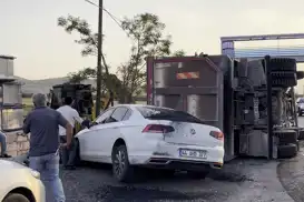 Malatya'da asfalt yüklü kamyonun çarptığı yaya ağır yaralandı