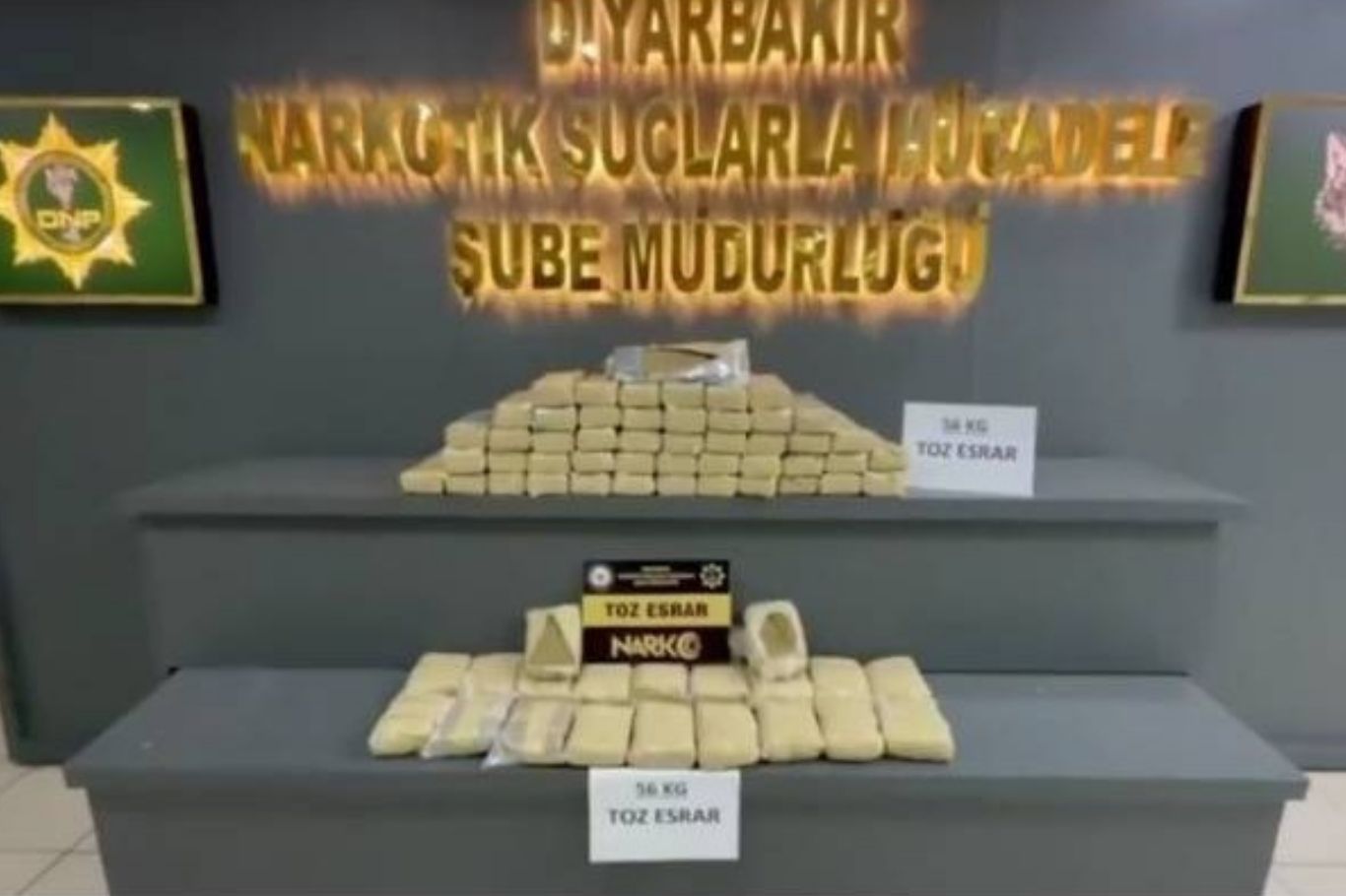 Li Dîyarbekirê 56 kîlo esrara toz hat bidestxistin: 2 binçavkirin
