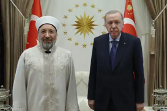 Cumhurbaşkanı Erdoğan, Diyanet İşleri Başkanı Arpaguş'u kabul etti