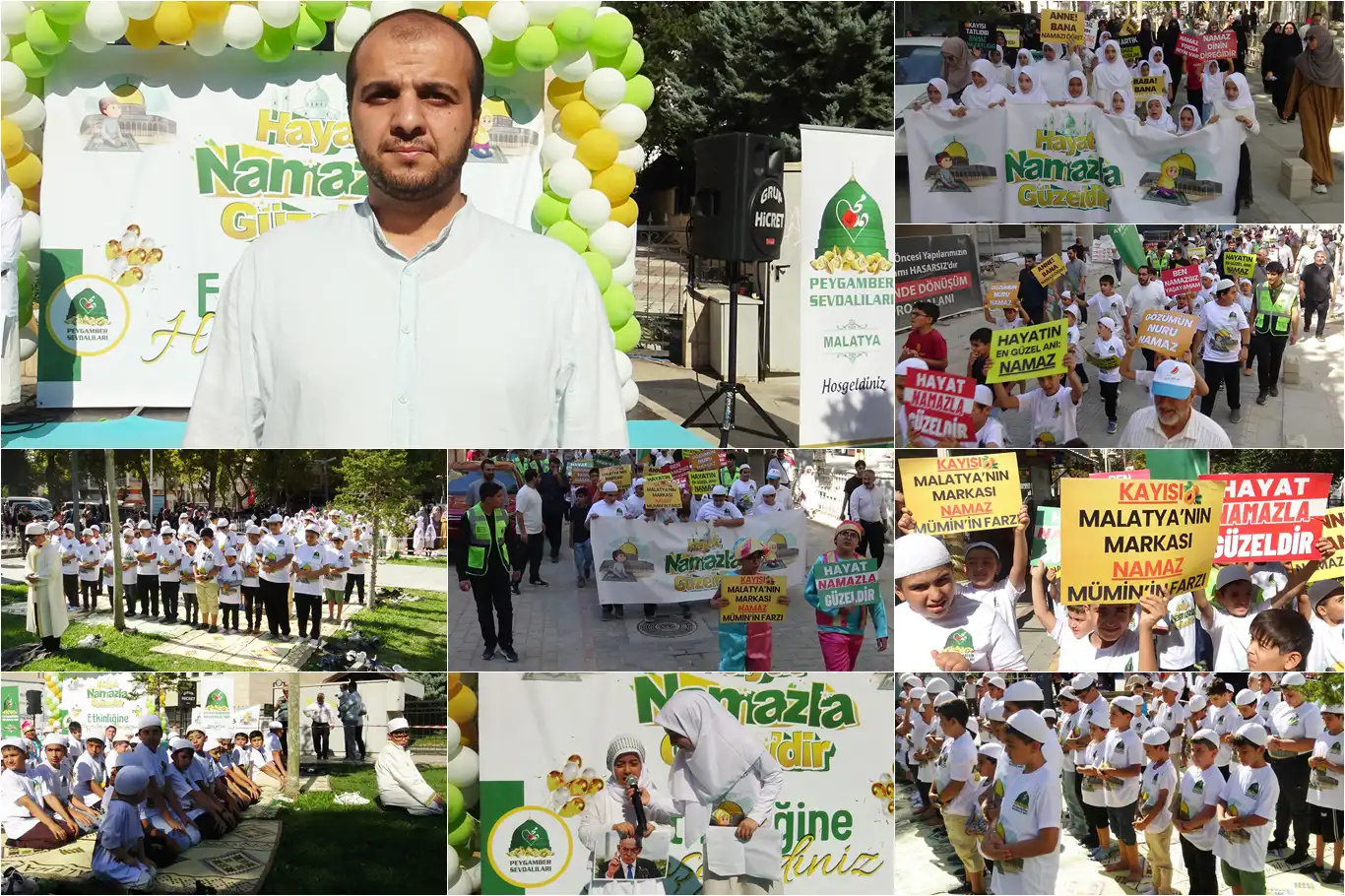 Malatya'da çocuklar "Hayat Namazla Güzeldir" etkinliğinde buluştu