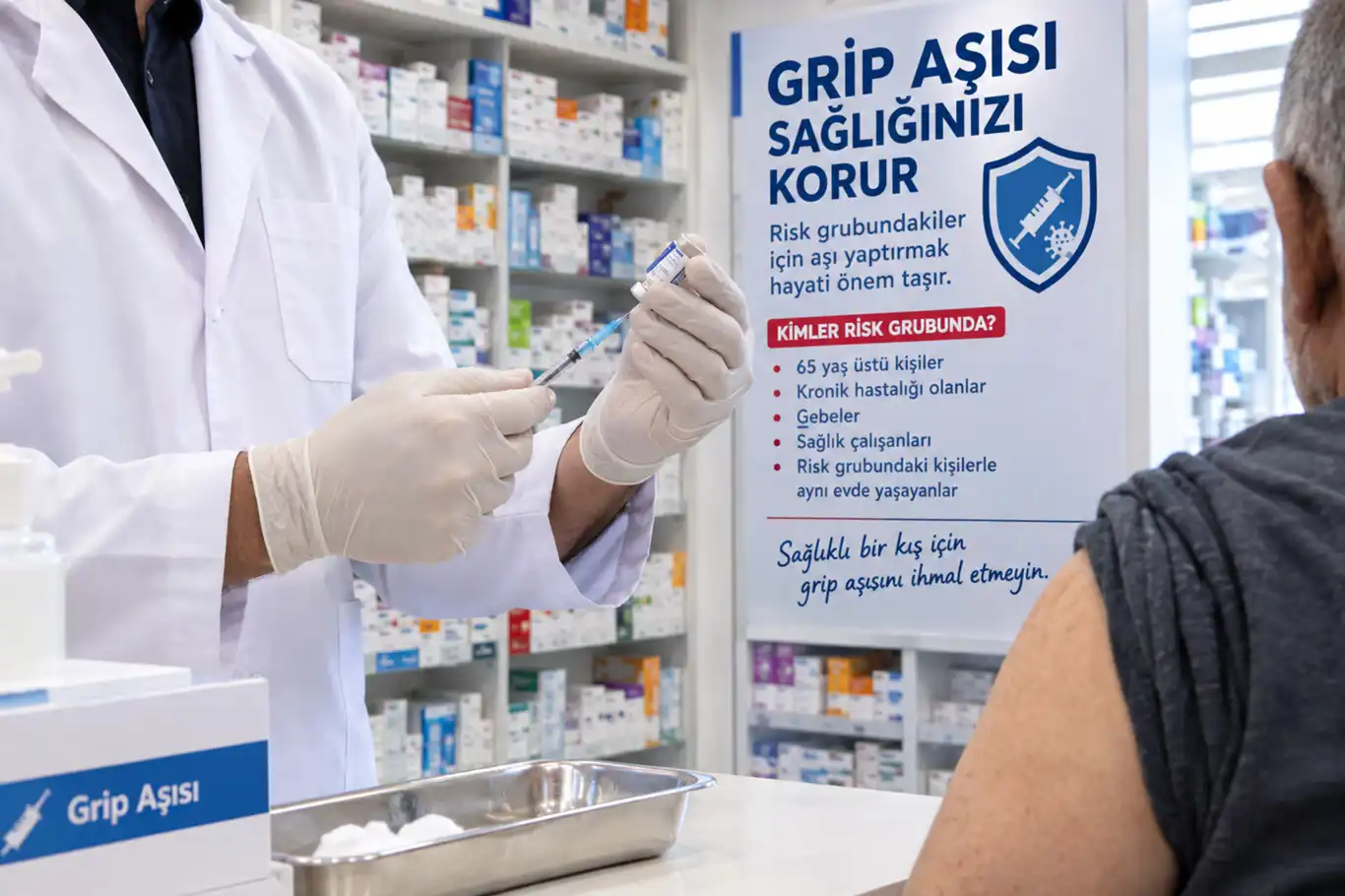 Grip aşıları eczanelerde yerini aldı: Risk grubundakilere çağrı