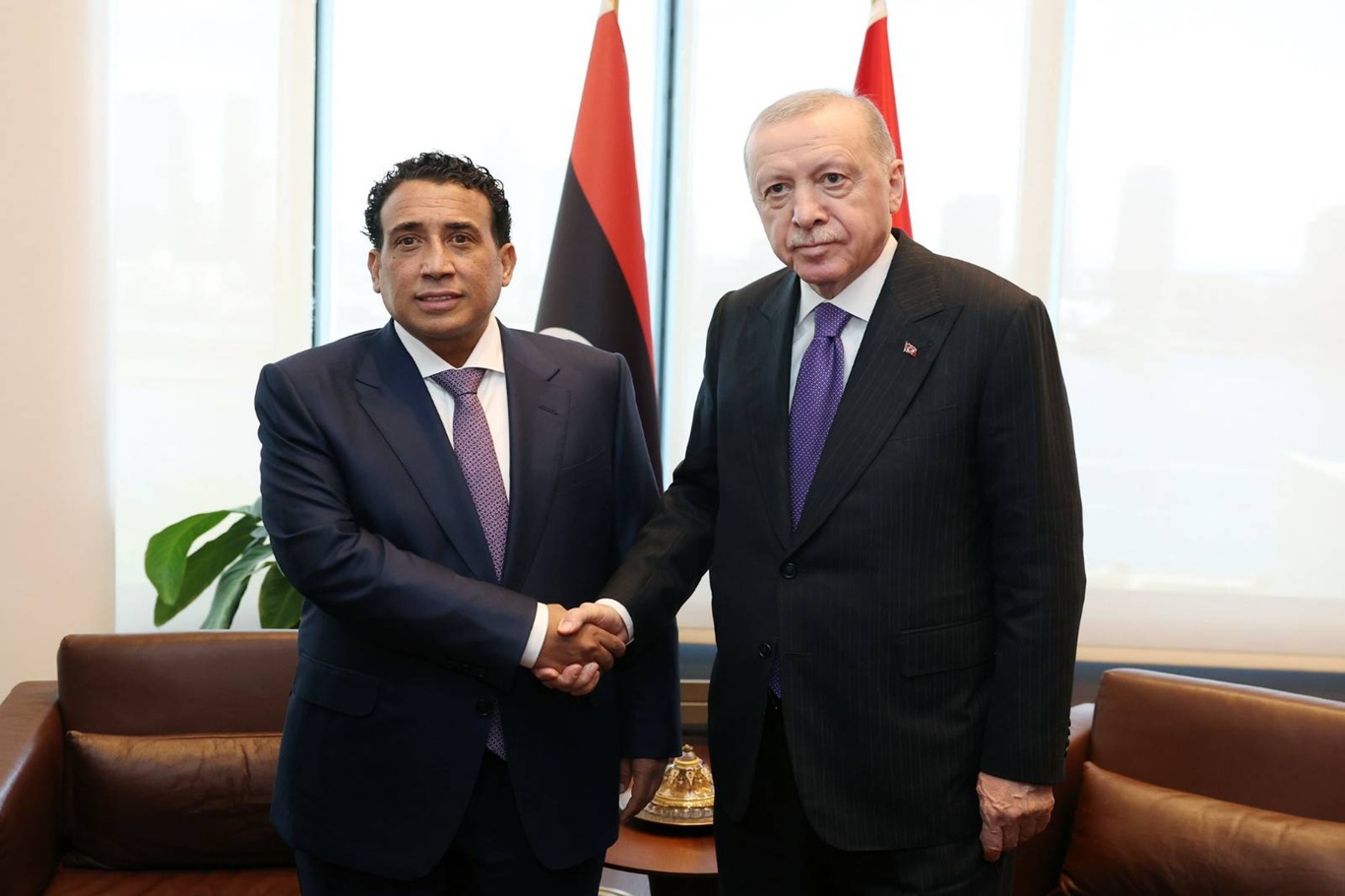 Erdoğan meets Libyan presidential council chairman in New York
