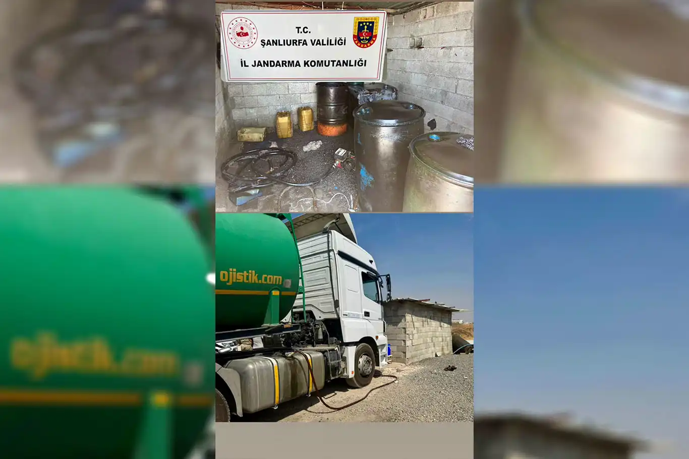 Şanlıurfa'da kaçak akaryakıt operasyonu