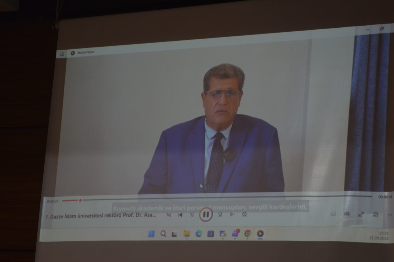 Gazze İslam Üniversitesi Rektörü Prof. Dr. Asad Asad