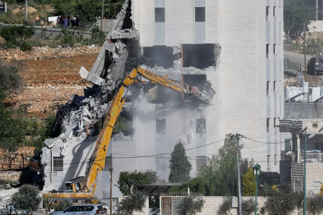 Israeli authorities demolish Palestinian-owned structures near Jerusalem