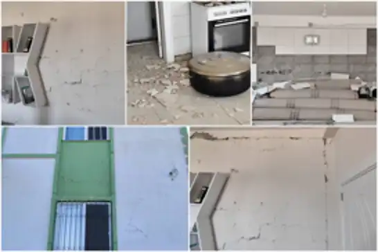 Şanlıurfa'daki deprem bazı yapılarda hasar oluşturdu