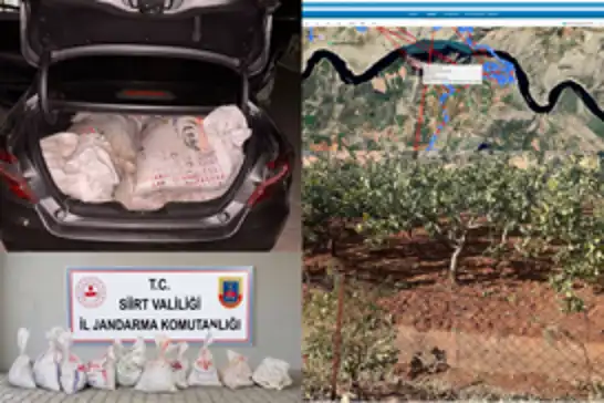 Siirt’te 300 kilo fıstık çalan hırsızlar yakalandı