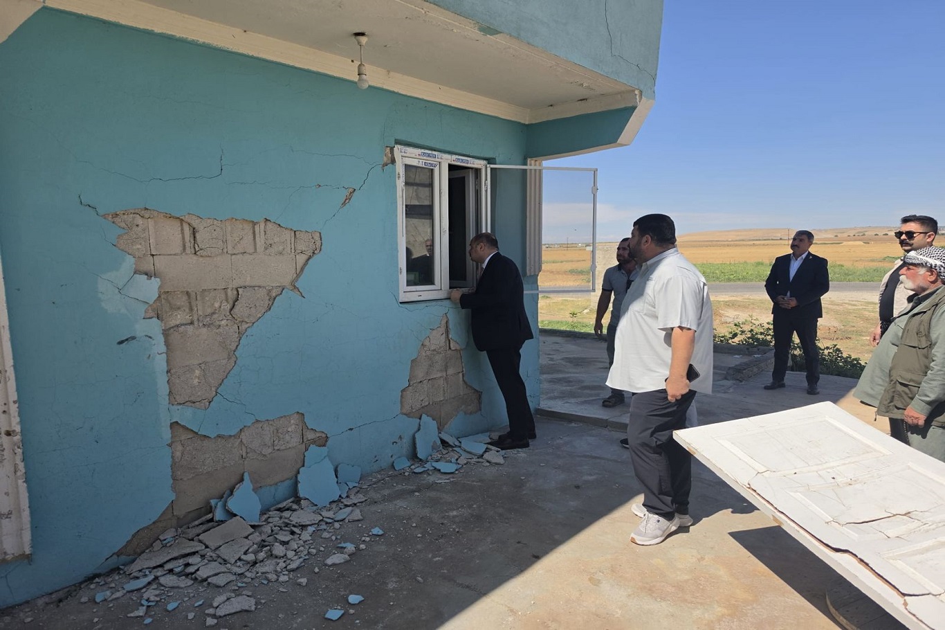 Şanlıurfa'da depremden etkilenen mahallede incelemeler yapıldı