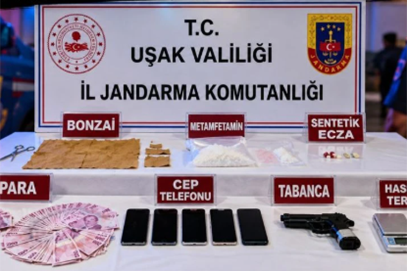 Uşak'ta uyuşturucu operasyonu: 4 şüpheli tutuklandı