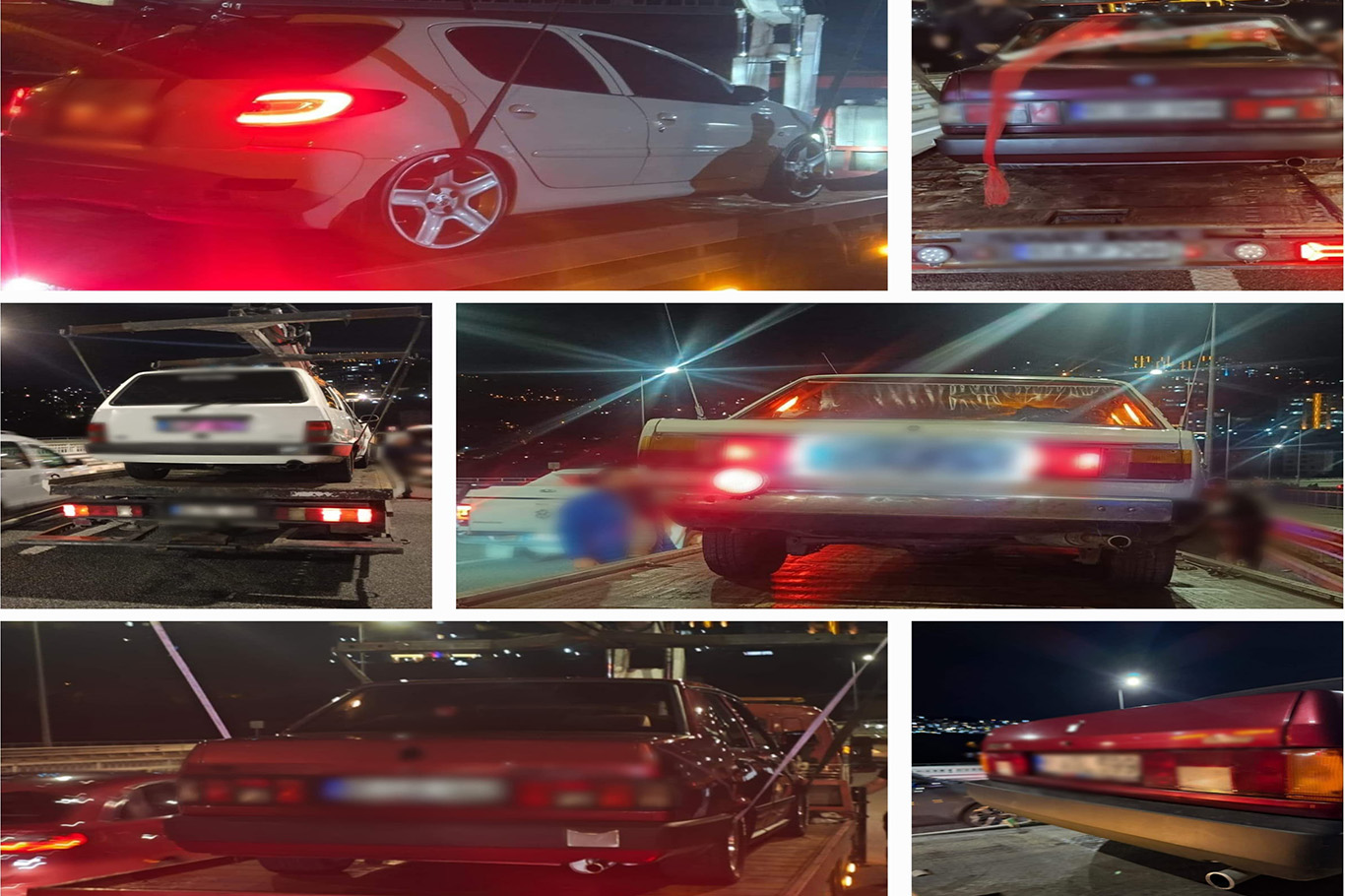 Trabzon’da abartı egzozlu 6 araç 30 gün trafikten men edildi