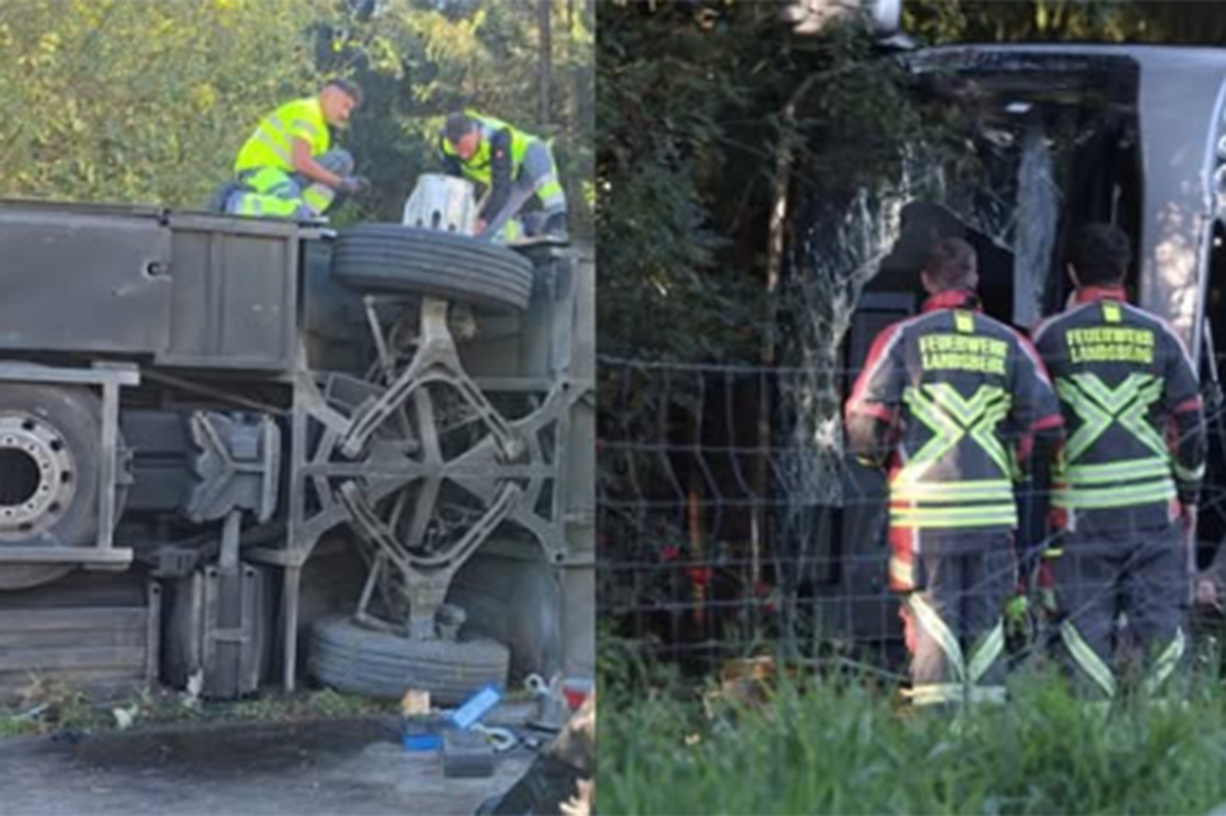 Almanya'da otobüs kazası: 2 ölü, 19 yaralı