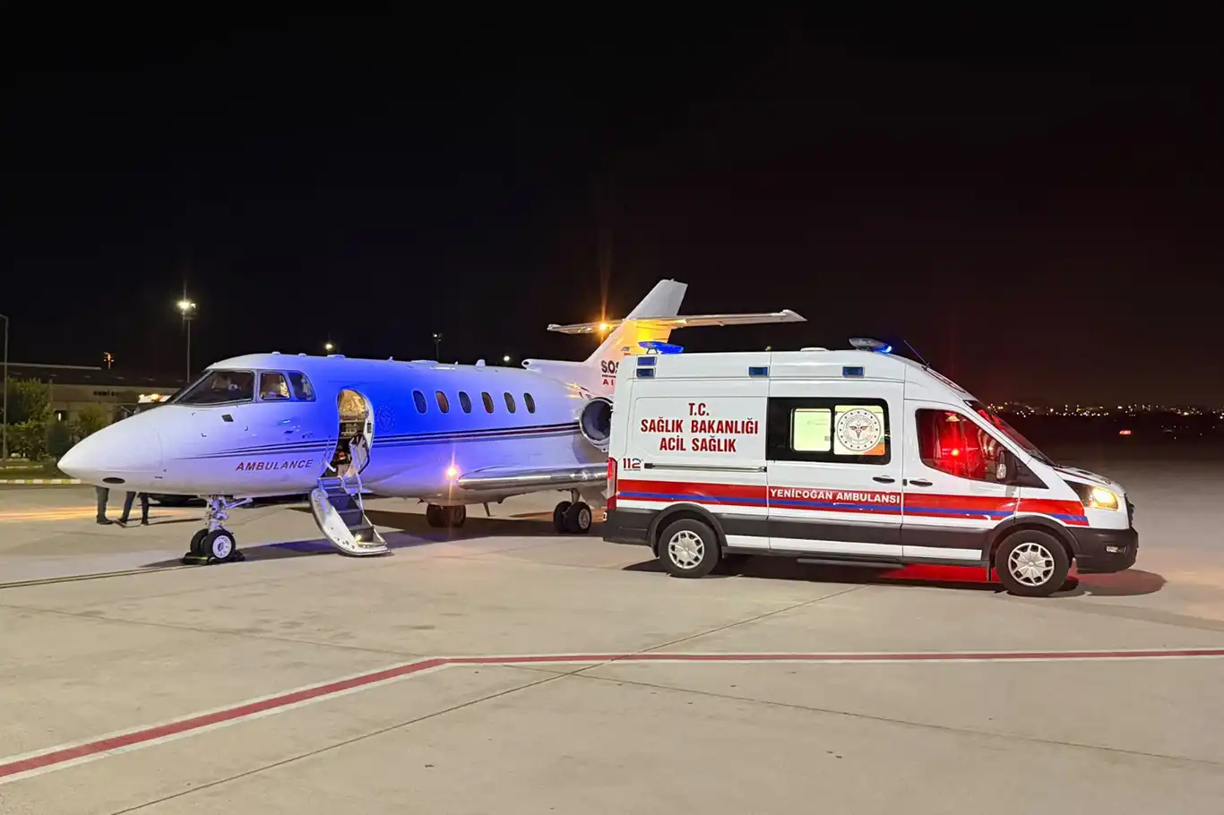 Batman'da 50 günlük Eylül bebek için ambulans uçak havalandı