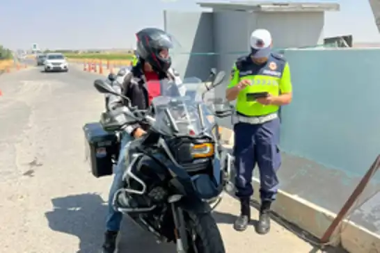 Şanlıurfa'da motosikletler denetlendi