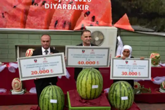 16. Diyarbakır Kültür ve Karpuz Tanıtım Etkinlikleri'nde 47 kilo 900 gramlık karpuz birinci oldu