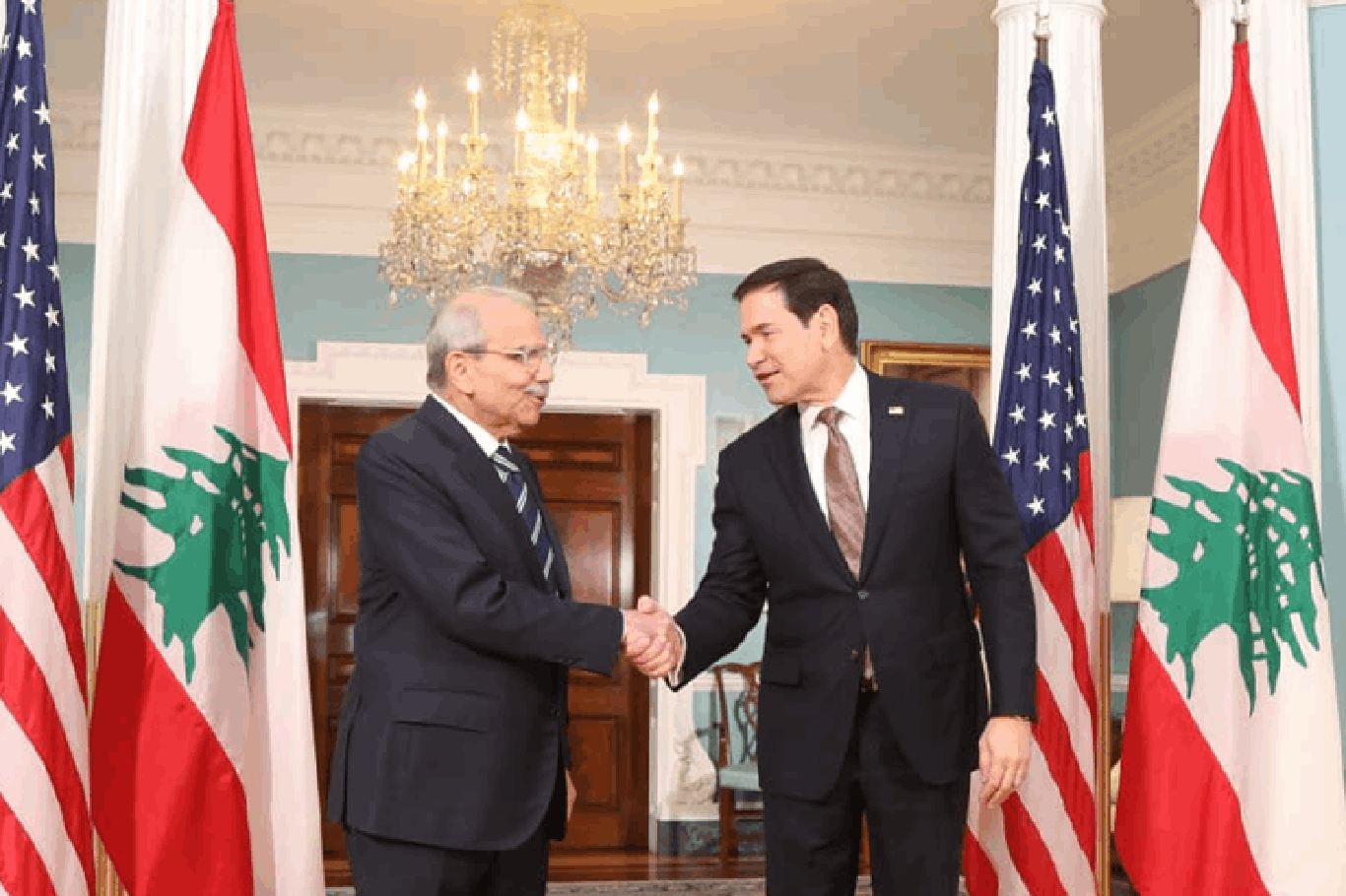 Lübnan Başbakanı Salam Washington'da Rubio ile görüştü