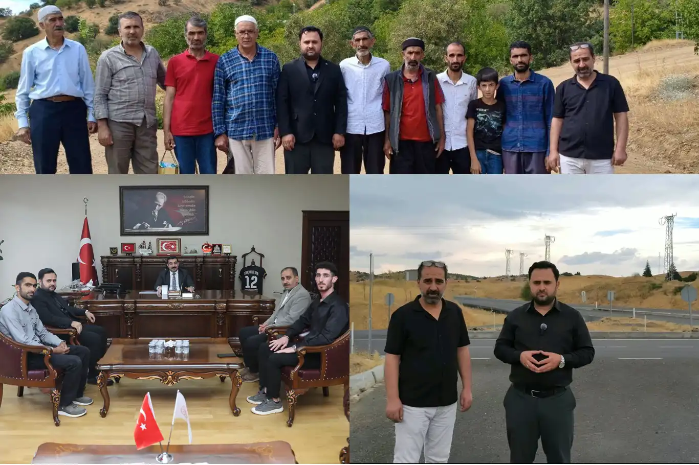 HÜDA PAR Genç İlçe Başkanlığından Yelkaya Köyü ve bölgedeki yol sorunlarına ilişkin ziyaret