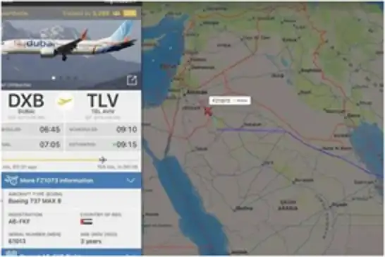 Dubai-Tel Aviv seferini yapan yolcu uçağında kaçırılma kodu uyarısı
