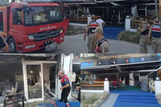 Siirt’te kafede yangın